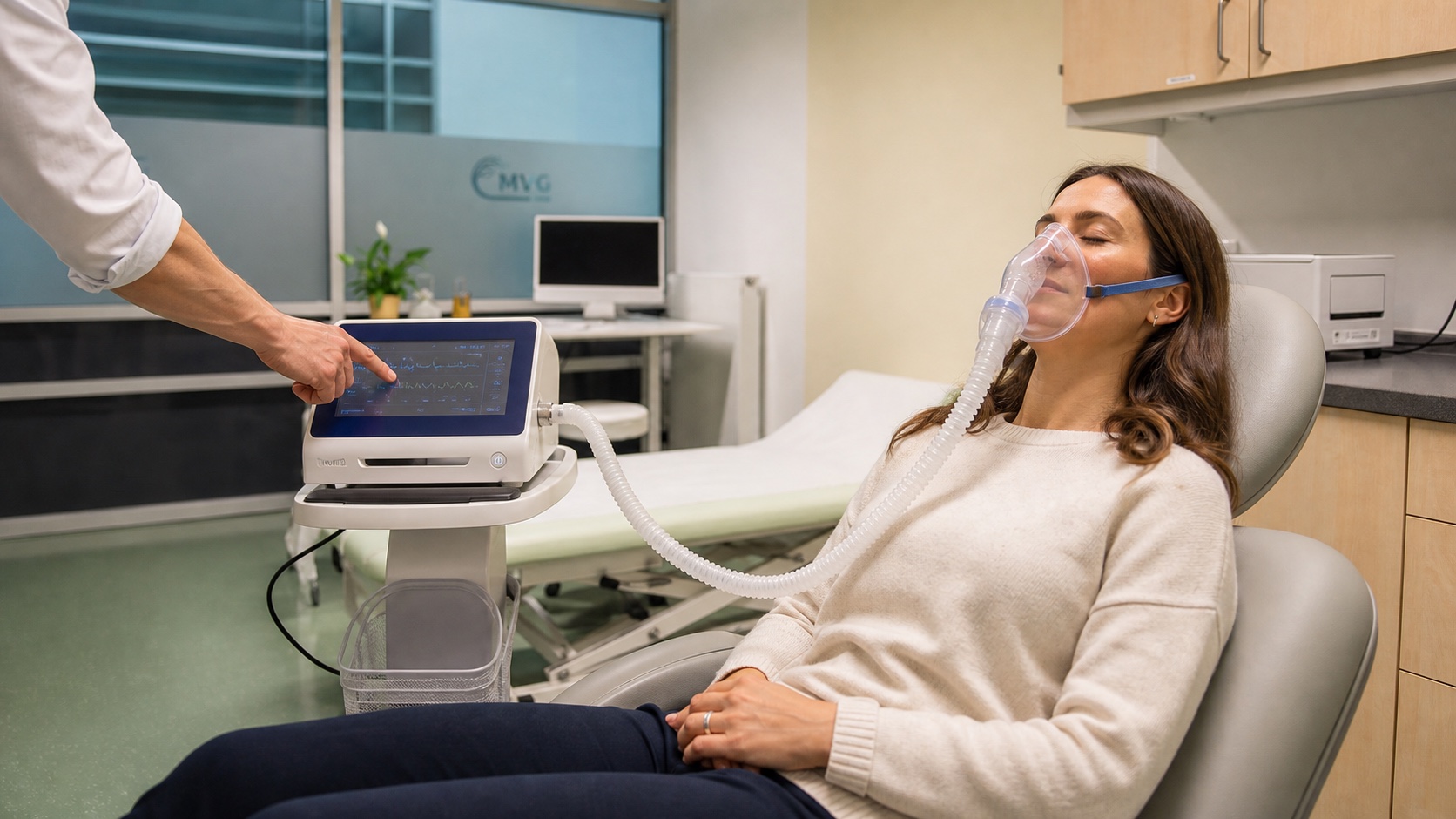 Ärztlich überwachte Intervall-Hypoxie-Hyperoxie-Therapie mit Atemmaske